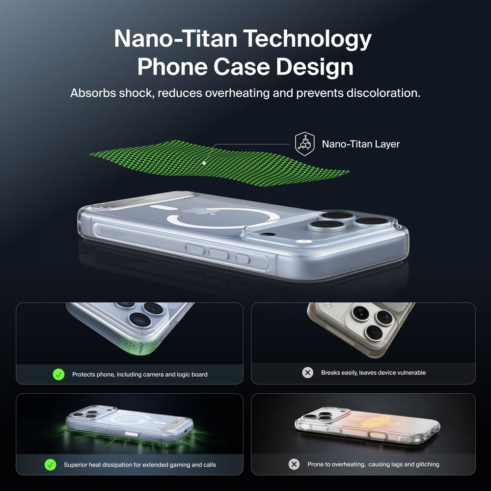 Clear Series with Kickstand Case for iPhone 18 Pro / iPhone 17 Pro, , hi-res