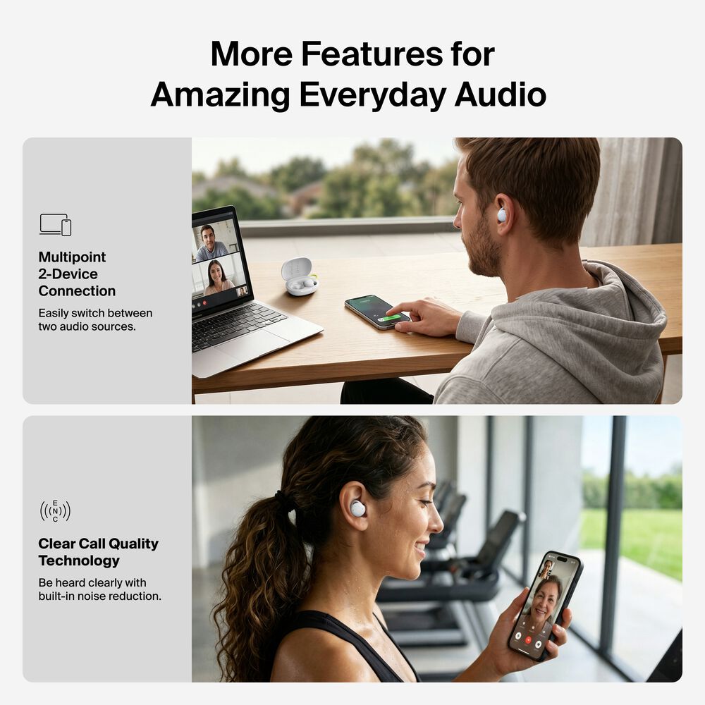 Noise-Cancelling Earbuds, Gray, hi-res