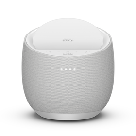 Hi-Fi 智能音箱 + 无线充电器, 白色的, hi-res
