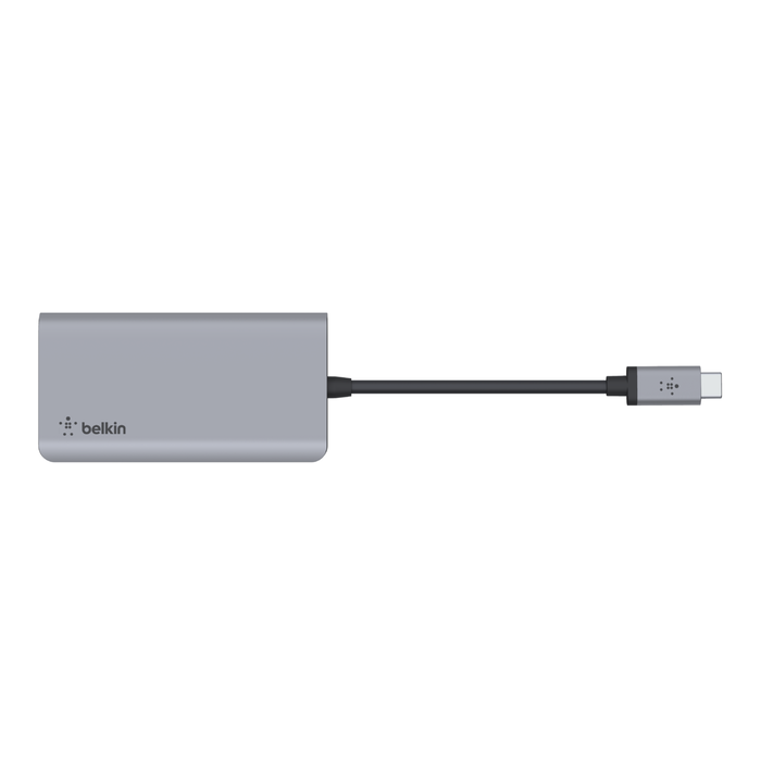 USB-C 4-in-1 Multiport Adapter, Grijs, hi-res