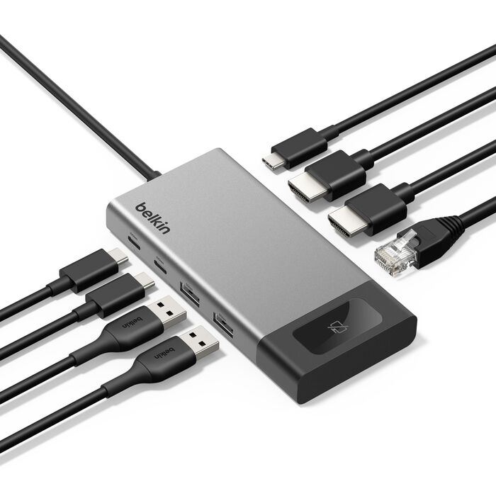 Belkin Connect 8-in-1 USB-C hub and its available connections