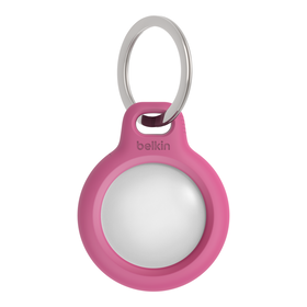 Secure Holder with Key Ring for AirTag, Pink, hi-res