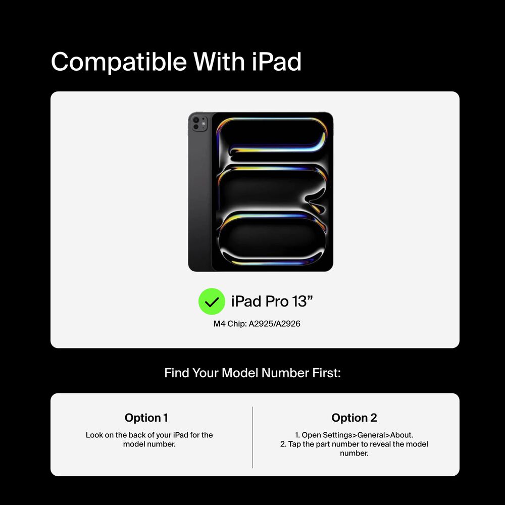 Pro Keyboard Case with Magnetic Stand for iPad Pro 13" (M4), Black, hi-res