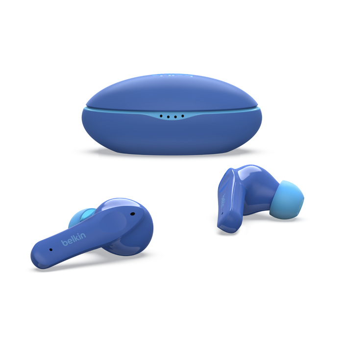 Écouteurs boutons sans fil pour enfants, bleu, hi-res