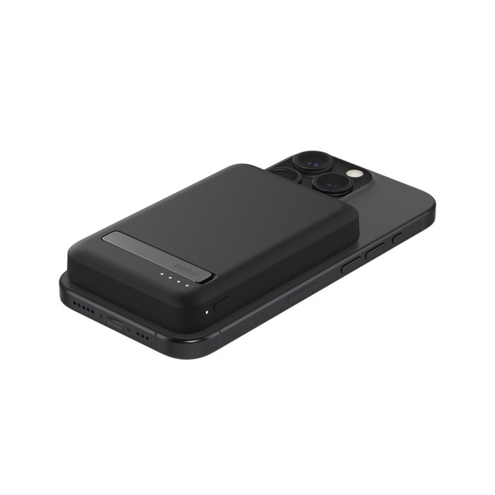 Magnetic Power Bank with Qi2 15W 5K, Black, hi-res
