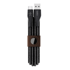 Plus USB-C to USB-A Cable with Strap, Black, hi-res