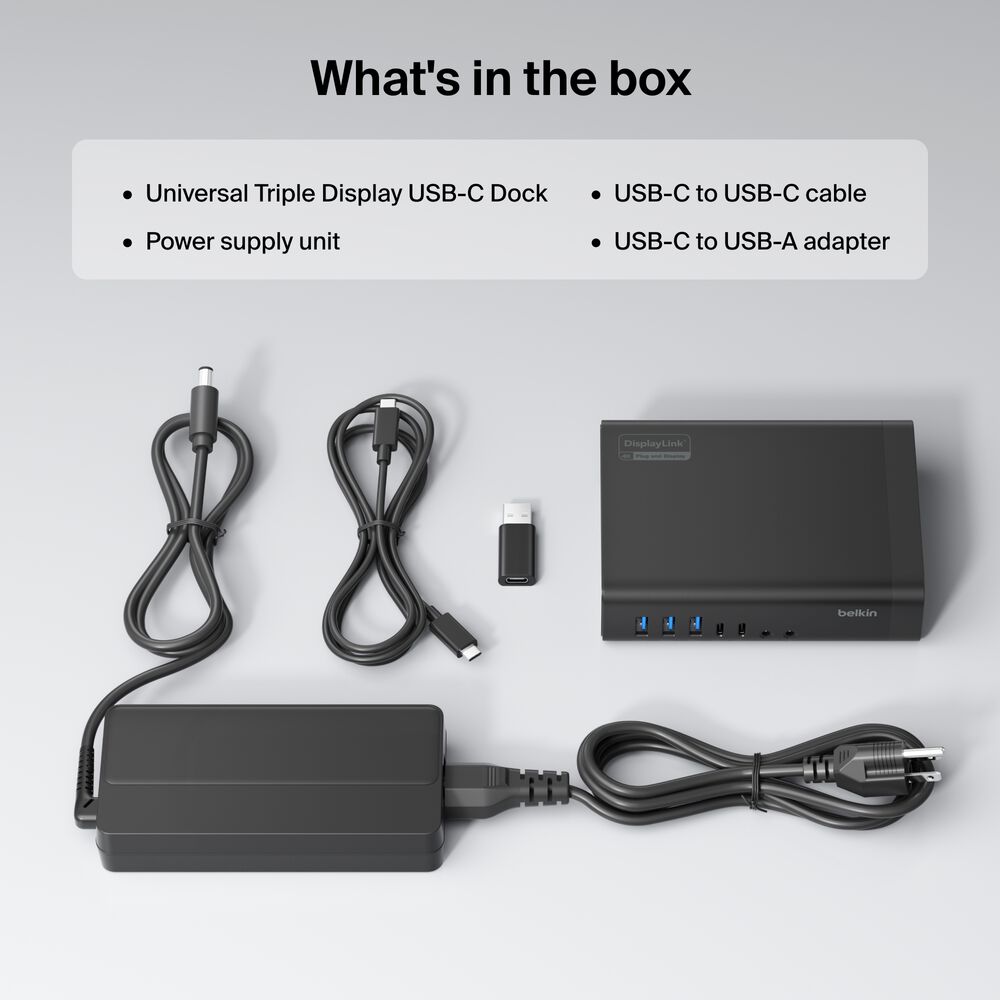 Universal 16-Port Triple Display USB-C Dock, , hi-res