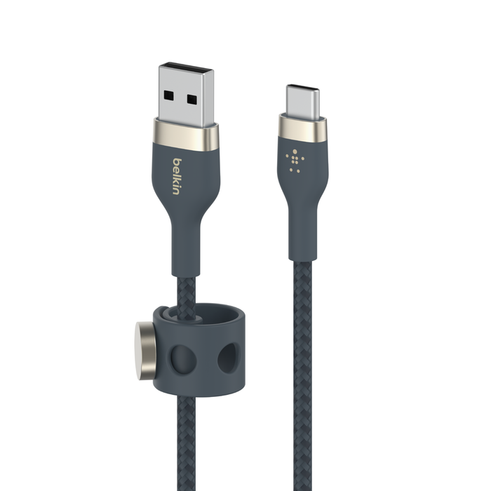 USB-A to USB-C Cable 15W, Blue, hi-res