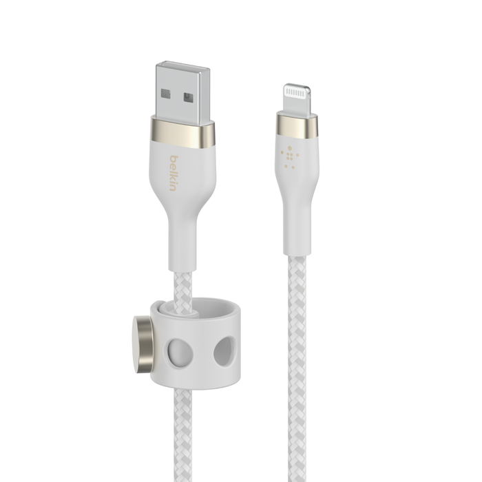 Cable USB-A con conector Lightning, Blanco, hi-res