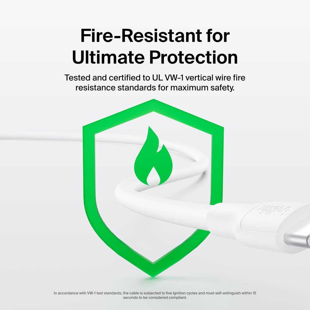 USB-A Cable with Lightning Connector, 3.3ft/1m, White, 白, hi-res