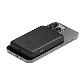 Belkin Cargador inalámbrico MagSafe 3 en 1, 15 W, negro y compatible con  MagSafe para teléfono de automóvil, soporte de carga magnético para  teléfono