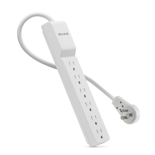 6-Outlet Home/Office Surge Protector with Rotating Plug, 6 ft. Cord