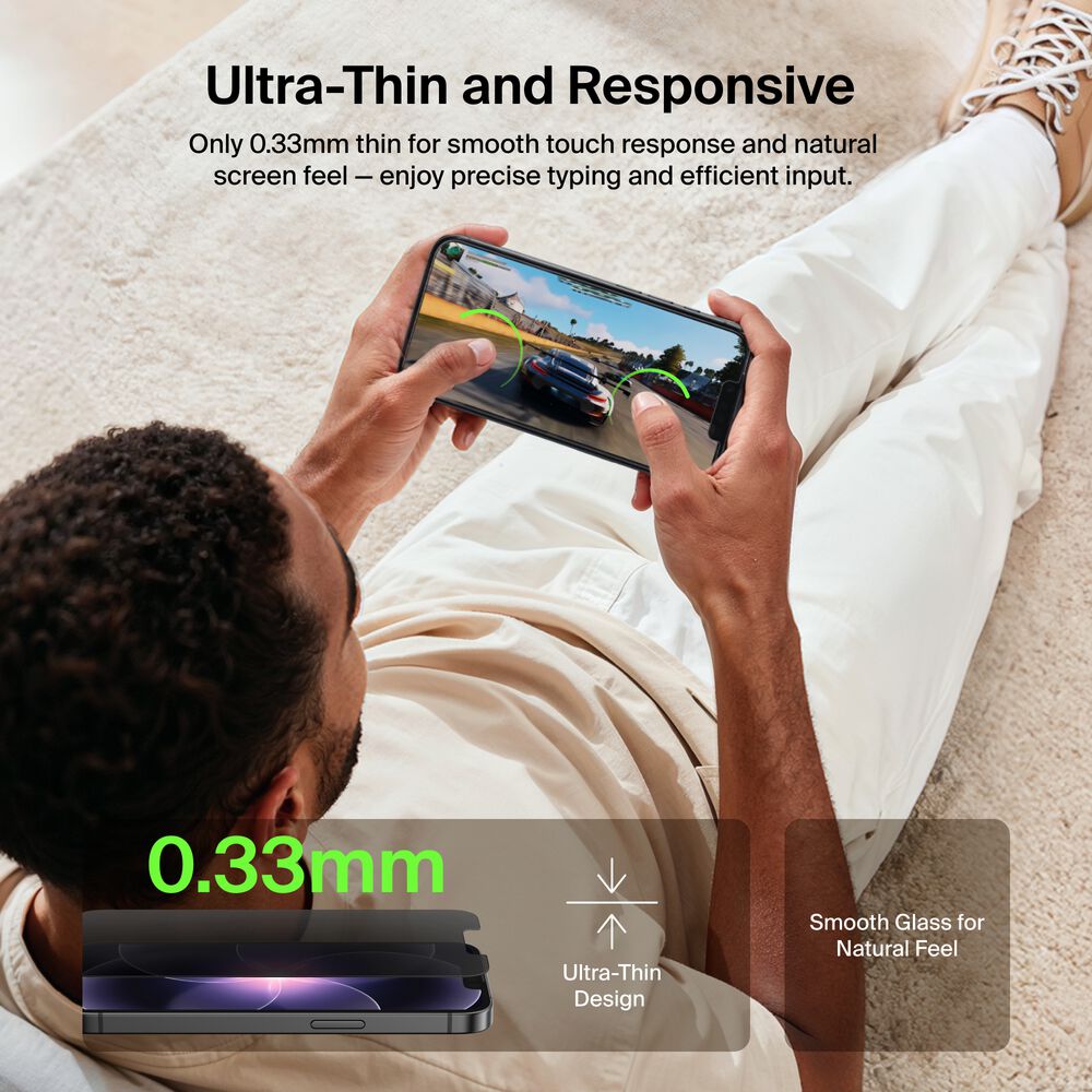 TemperedGlass Privacy Treated Screen Protector for iPhone 14 Plus / iPhone 13 Pro Max, , hi-res