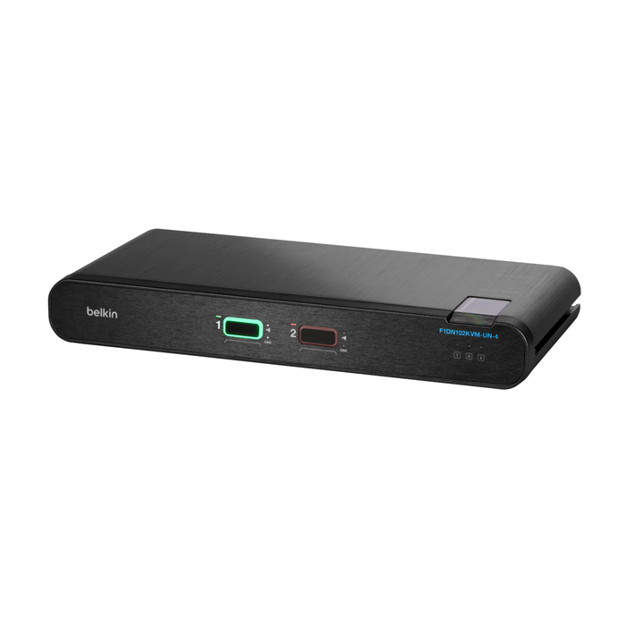 Universal 2nd Gen Secure KVM Switch w/ CAC, Negro, hi-res