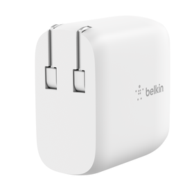 Dual USB-C PD Wall Charger 40W, White, hi-res