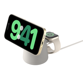Kabellose 2-in-1-Ladestation mit MagSafe (15&nbsp;W)