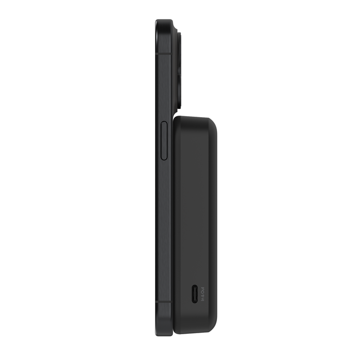 Magnetic Power Bank with Qi2 15W 10K, Black, hi-res