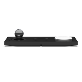 Tappetino di ricarica wireless 3 in 1 con tecnologia MagSafe ufficiale da 15 W, Nero, hi-res