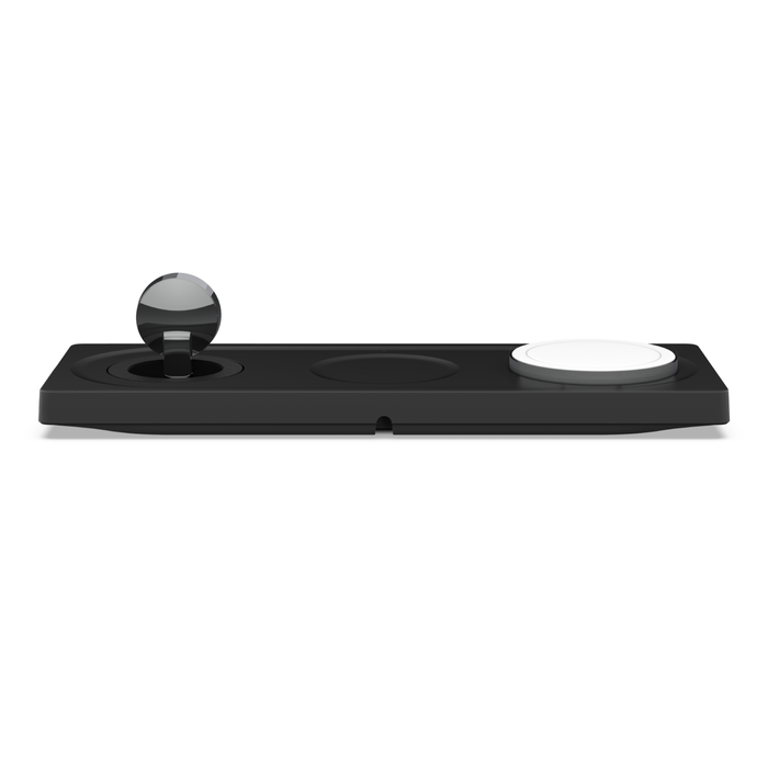 Tappetino di ricarica wireless 3 in 1 con tecnologia MagSafe ufficiale da 15 W, Nero, hi-res