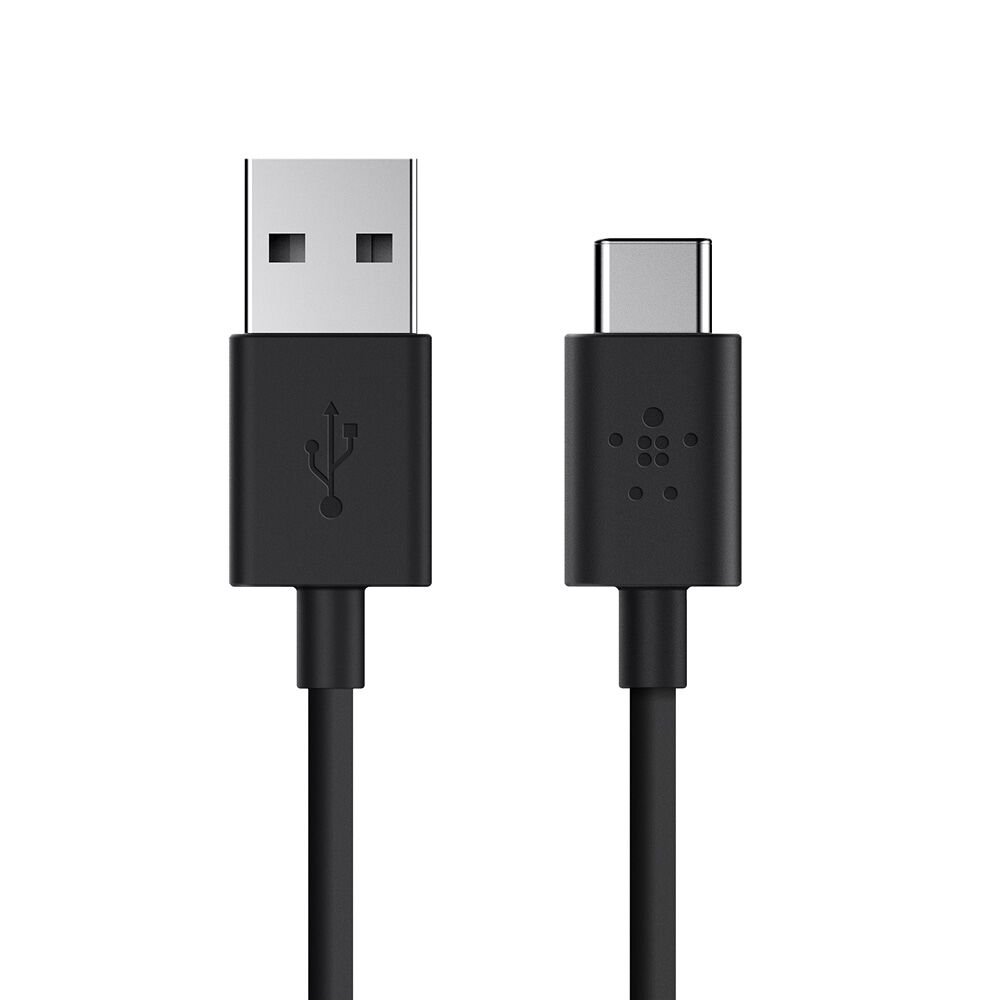2.0 USB-A to USB-C Charging Cable, Black, hi-res