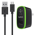 12W USB-A Wall Charger + USB-A to Micro-USB Cable, Black, hi-res