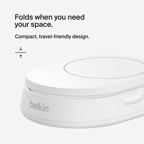 Convertible Magnetic Wireless Charging Stand with Qi2 15W, White, hi-res