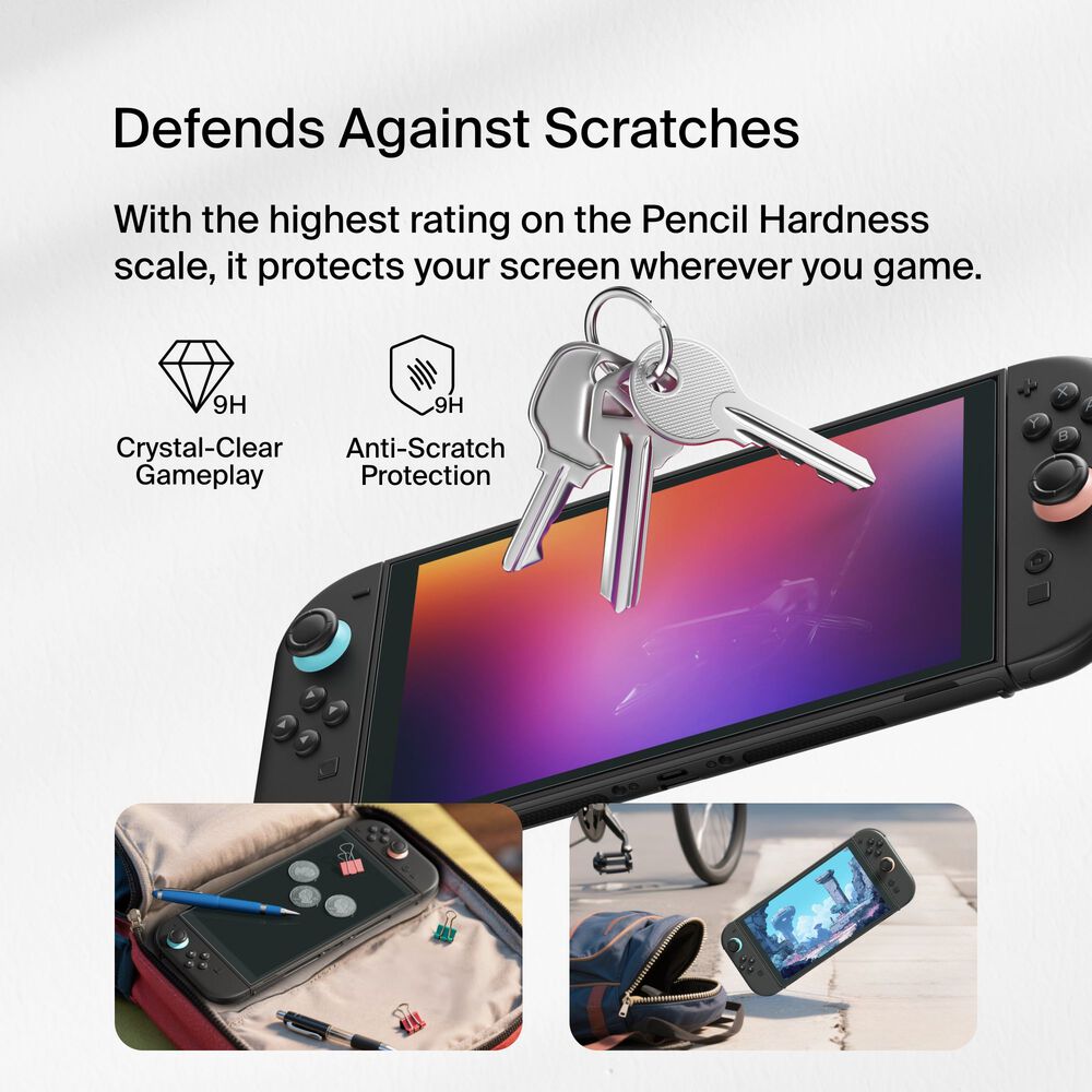 TemperedGlass Blue Light Filter Screen Protector for Nintendo Switch 2, Clear, hi-res