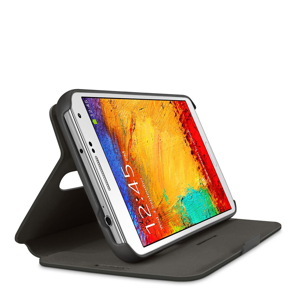 Wallet Folio Case for Galaxy Note 3, Black, hi-res