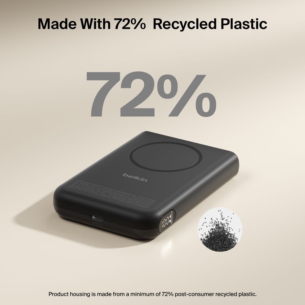 Power Bank 10K with Magnetic Ring, Black, hi-res