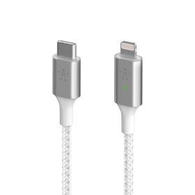 Smart LED USB-C to Lightning Cable, White, hi-res