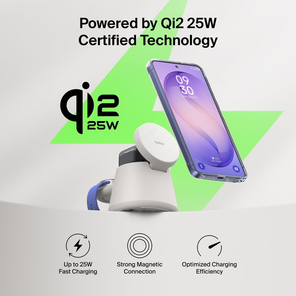 Modular Charging Dock with Qi2 25W, Sand, hi-res
