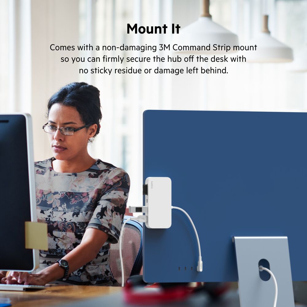 USB-C 6-in-1 Multiport Hub with Mount | Belkin US