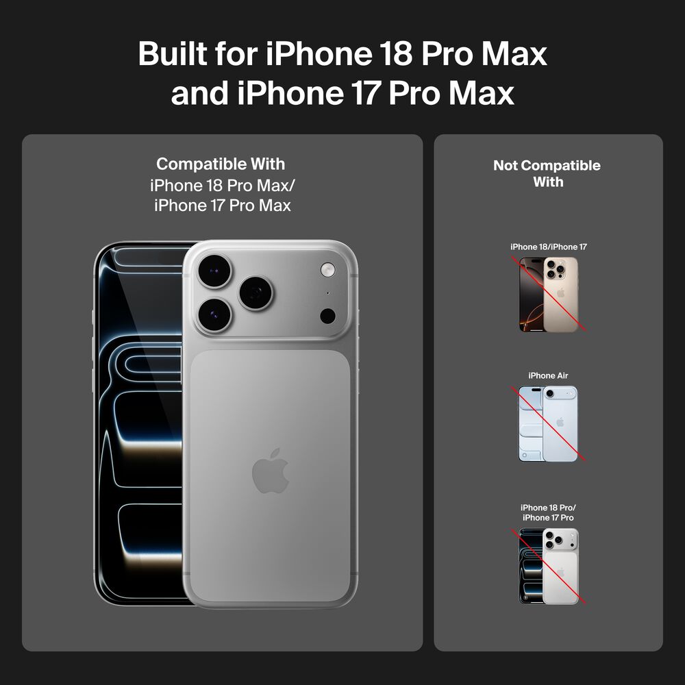 Blue-to-Red Screen Protector for iPhone 18 Pro Max / iPhone 17 Pro Max, , hi-res