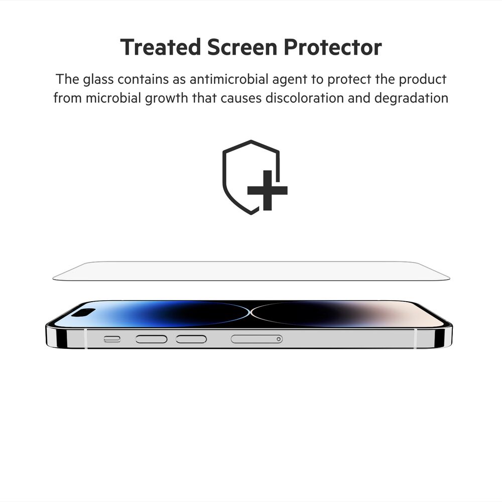 UltraGlass Treated Screen Protector for iPhone 14 Pro, , hi-res