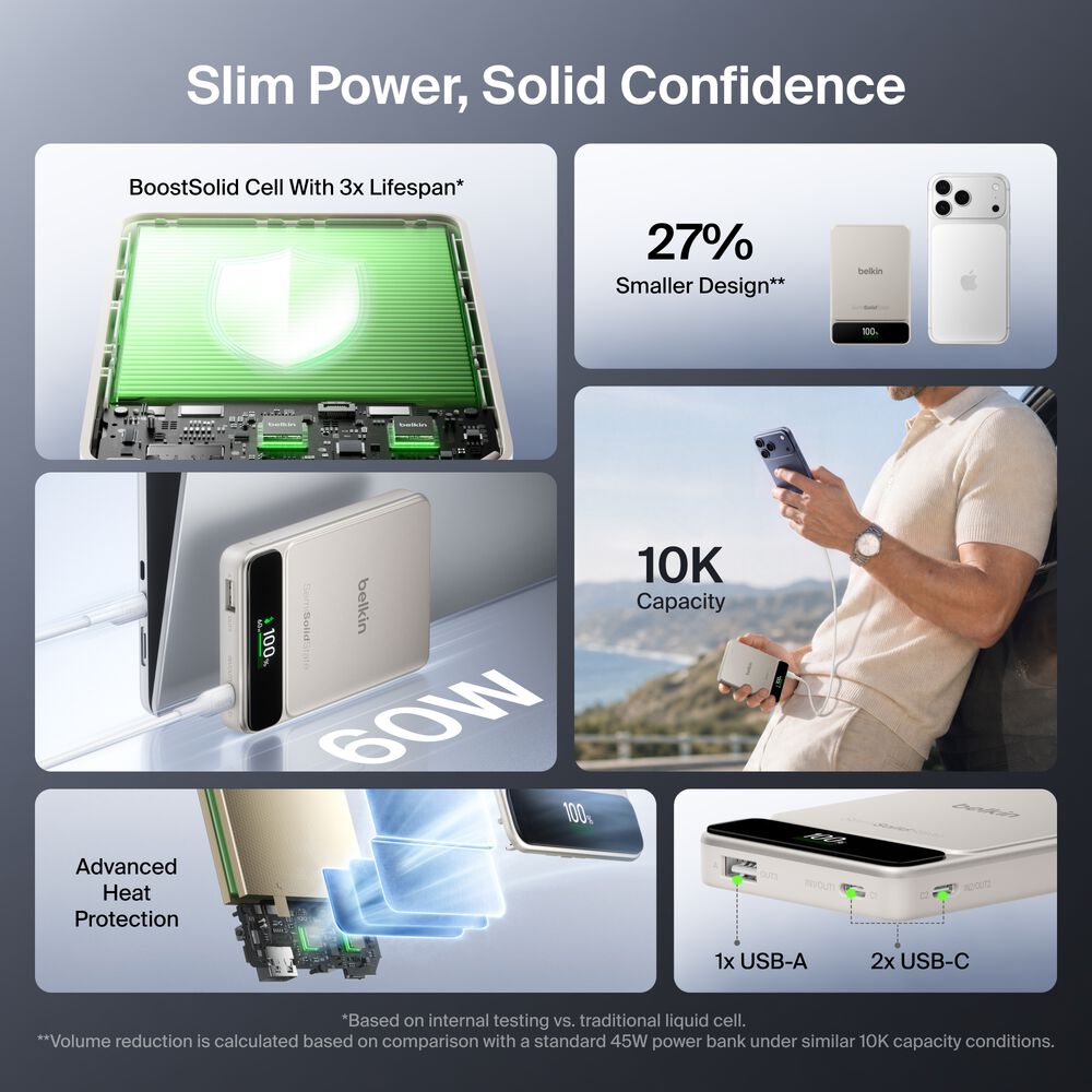 Power Bank 10K with BoostSolid Cell, Sand, hi-res