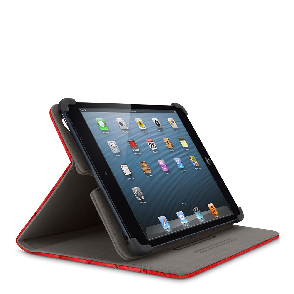 Quilted Cover with Stand for iPad mini and iPad mini with Retina display, Ruby, hi-res
