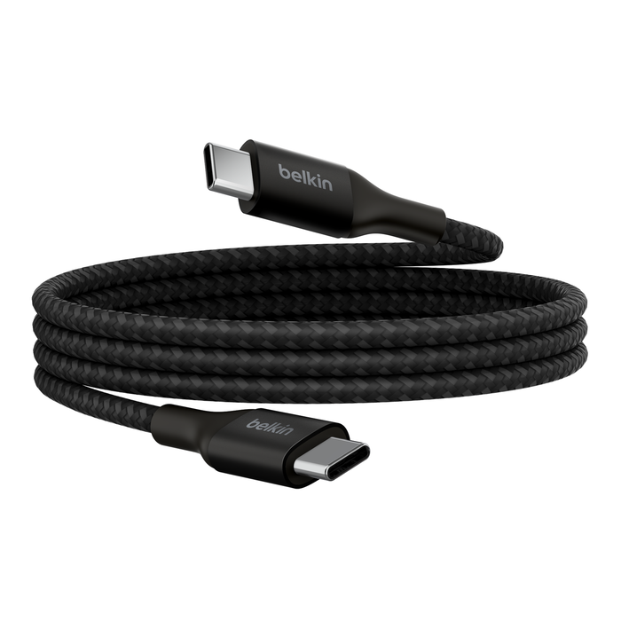 Belkin Câble USB-C vers USB-A tressé (Noir) - 3 m - Adaptateurs et câbles  Belkin sur