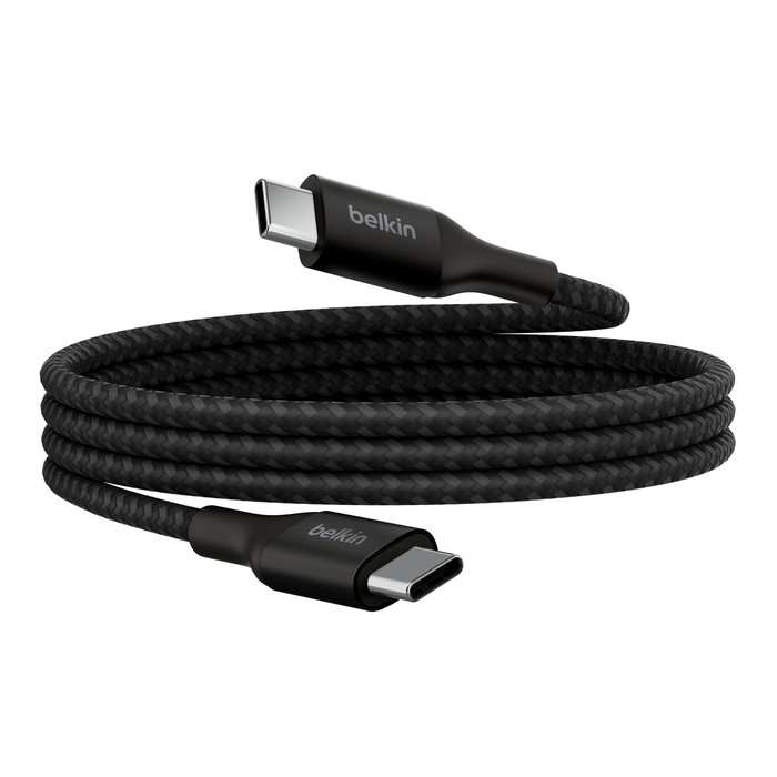 Câble USB-C vers Lightning tressé (1 m/3,3 pi, noir)