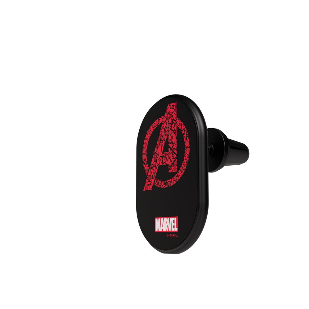 10 瓦磁吸无线车载充电器 (漫威系列), 黑色, hi-res