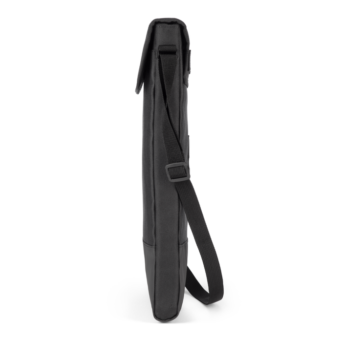 Computer sleeve clearance with strap