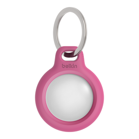 Secure Holder with Key Ring for AirTag, Pink, hi-res