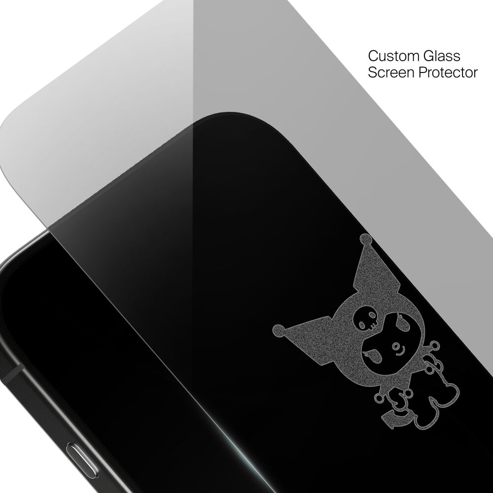 Kuromi Standing Custom Glass Screen Protector, , hi-res