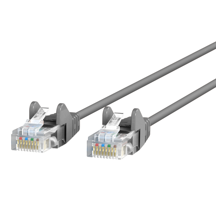 CAT6 Slim Gigabit Snagless UTP Ethernet Cable, Gray, hi-res