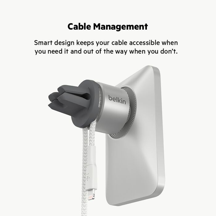 Car Vent Mount Pro with MagSafe, Silver/Black, hi-res