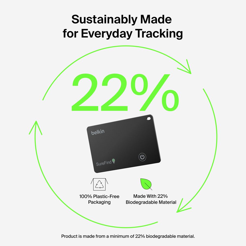 Bluetooth Tracker Card, Black, hi-res