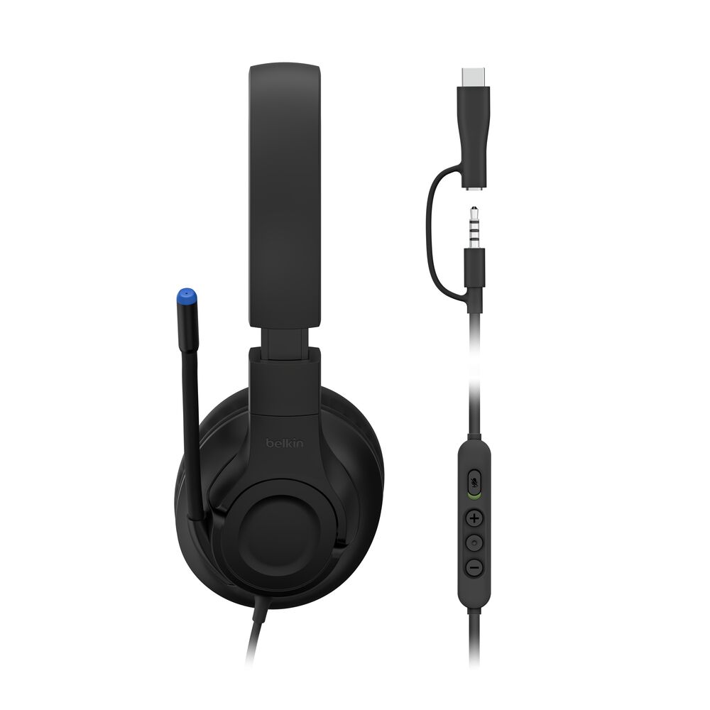 SoundForm Inspire Wired Over-Ear Headset for Kids Belkin US