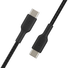 브레이드 USB-C-USB-C 케이블 (1m / 3.3ft), Black, hi-res