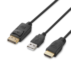 Modular HDMI and DP Dual Head Host Cable 6ft / 1.8m, Black, hi-res