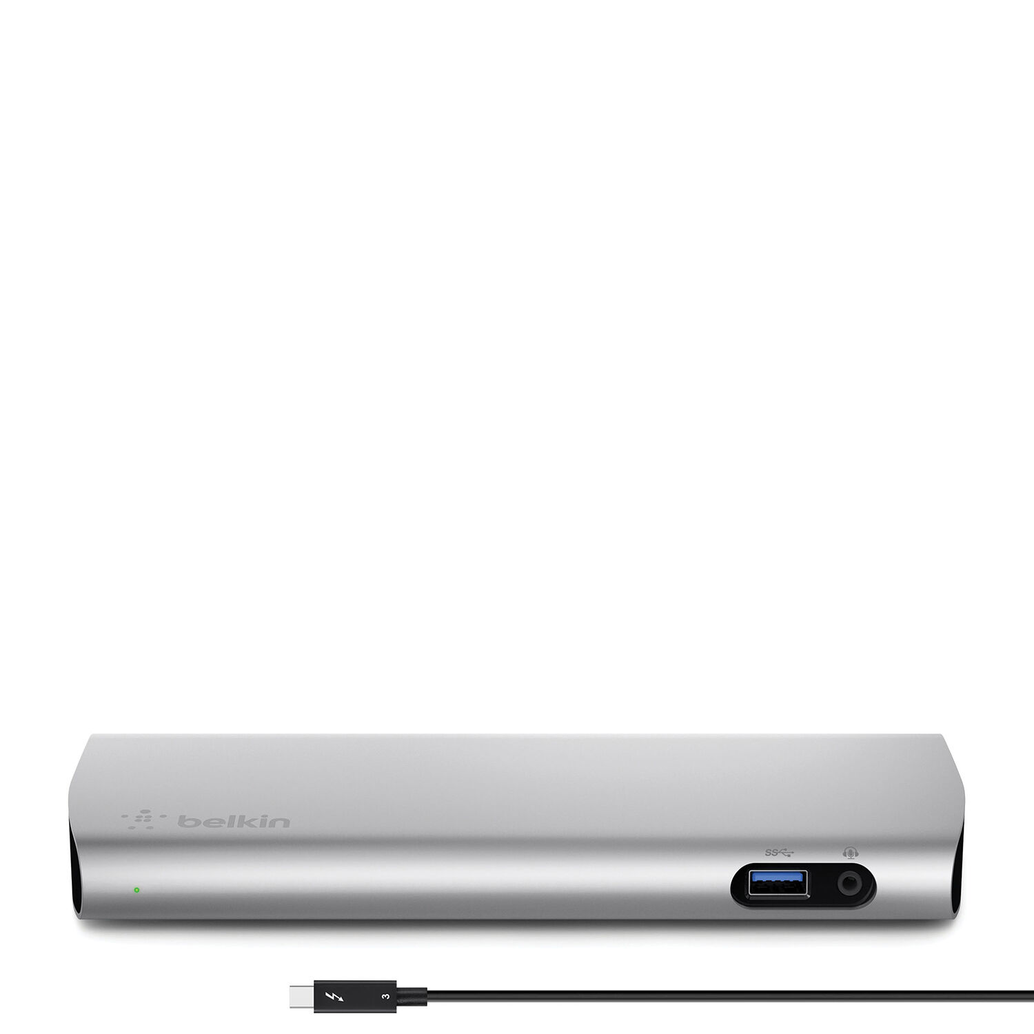 F4U095tt Belkin Thunderbolt 3 Express Dock HD with 3.3ft/1m Thunderbolt 3 Cable Designed for MacBook Pro 2016-17, 40 Gbps Transfer Rate, 85W Power Delivery, Dual 4K 60Hz Video Support 