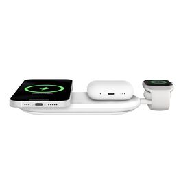 Belkin BoostCharge Pro Station de recharge 3-en-1 avec MagSafe - Blanc - Meilleur prix, livraison rapide Belkin BoostCharge Pro Station de recharge 3-en-1 avec MagSafe - Blanc - Meilleur prix, livraison rapide